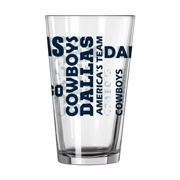 Dallas Cowboys 16oz Spirit Pint Glass, Logo Brands, Mfr#: 609-G16P-5